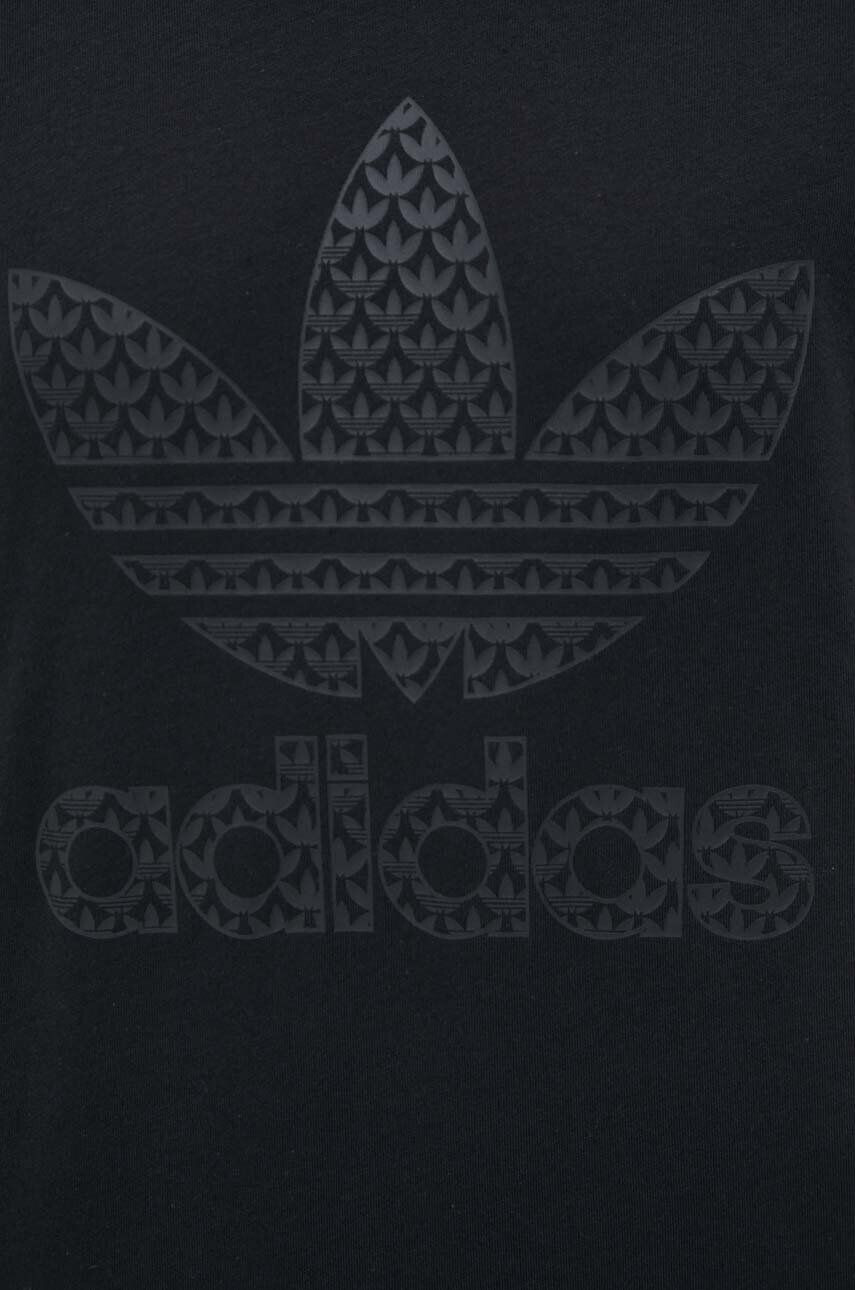 adidas Originals Bavlnené tričko čierna farba s potlačou - Pepit.sk