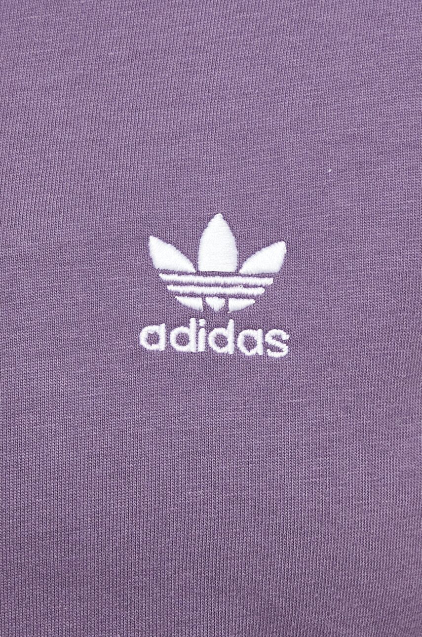 adidas Originals Bavlnené tričko dámsky fialová farba - Pepit.sk