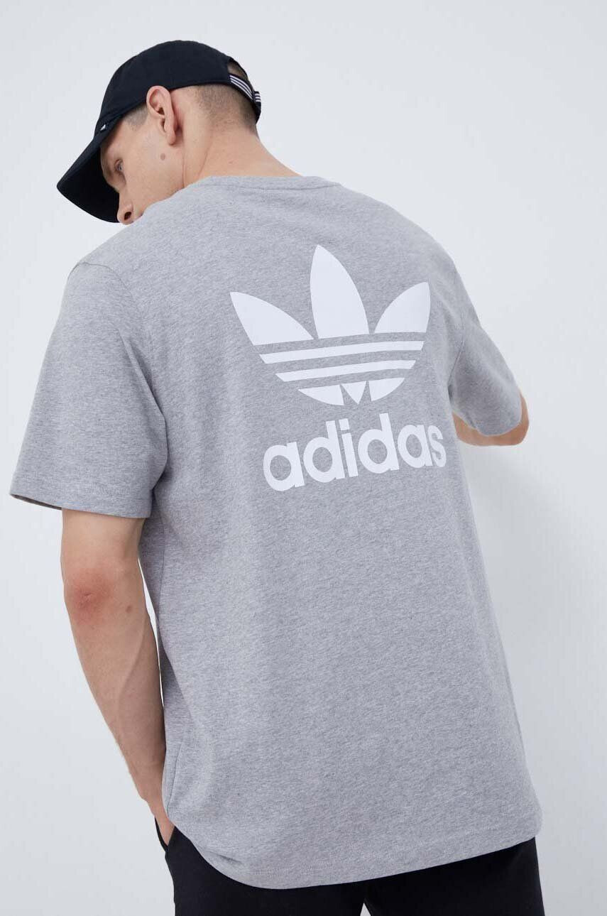 adidas Originals Bavlnené tričko pánsky oranžová farba s nášivkou - Pepit.sk