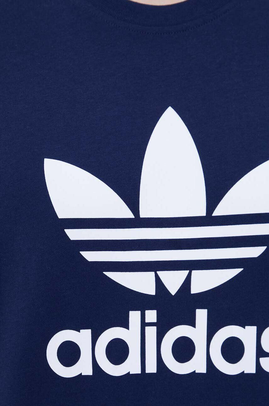 adidas Originals Bavlnené tričko tmavomodrá farba s potlačou - Pepit.sk