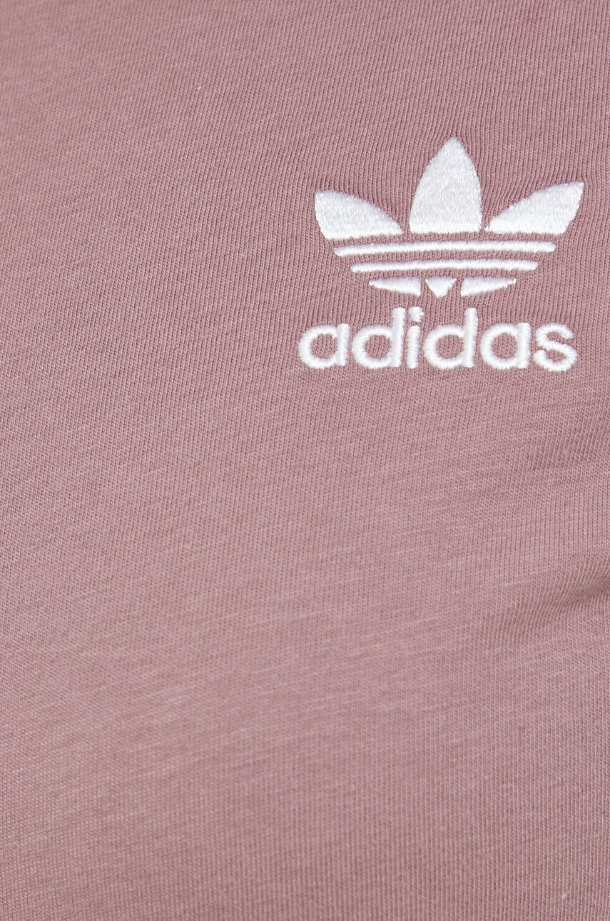 adidas Originals Bavlnené tričko fialová farba - Pepit.sk