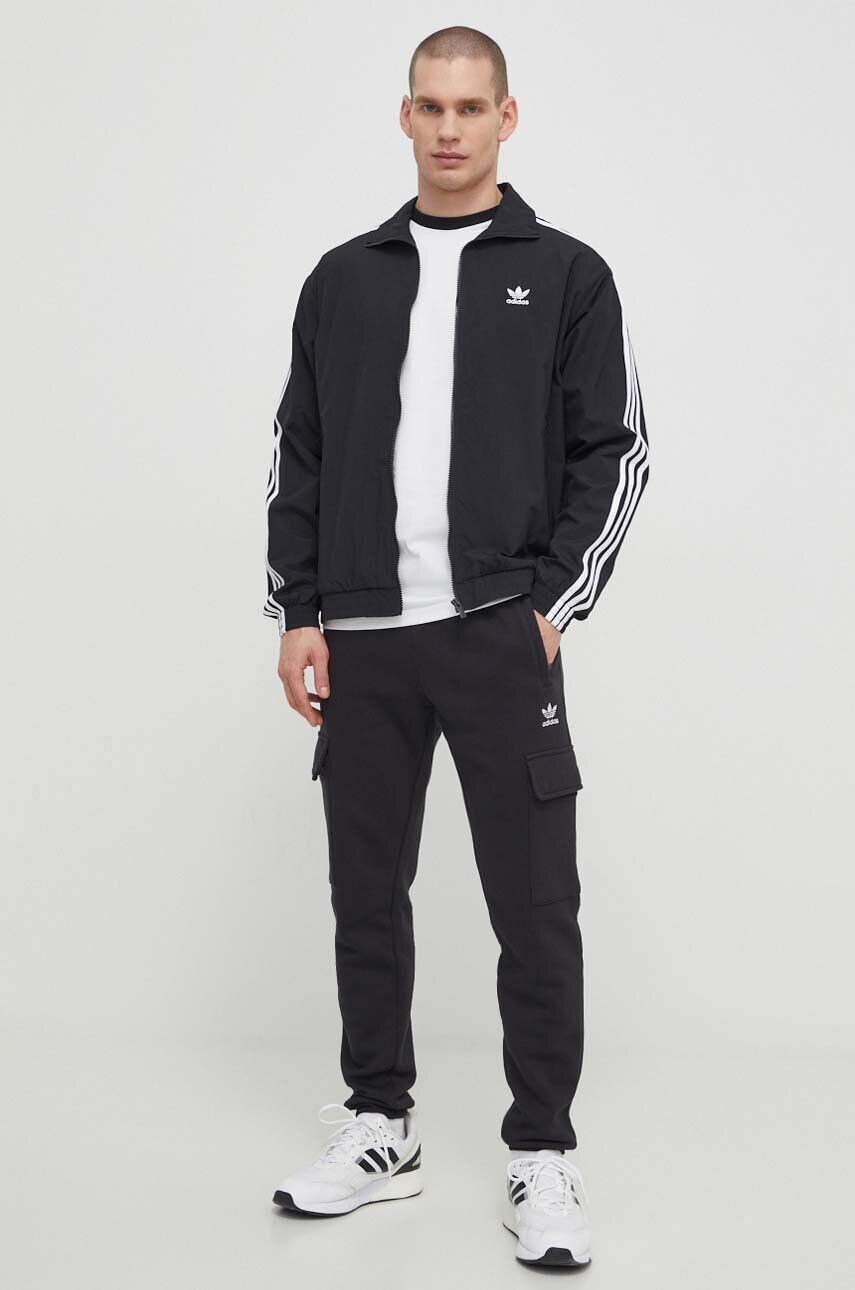 adidas Originals Bavlnené tričko s dlhým rukávom IA4879-WHITE biela farba vzorované - Pepit.sk