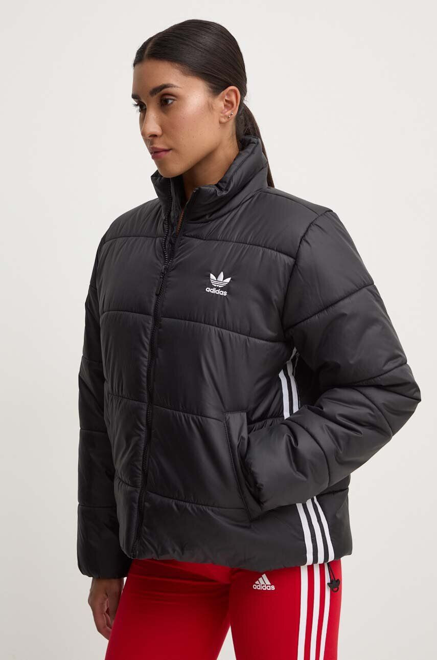 adidas Originals Bunda Adicolor Puffer dámska čierna farba zimná II8455 - Pepit.sk