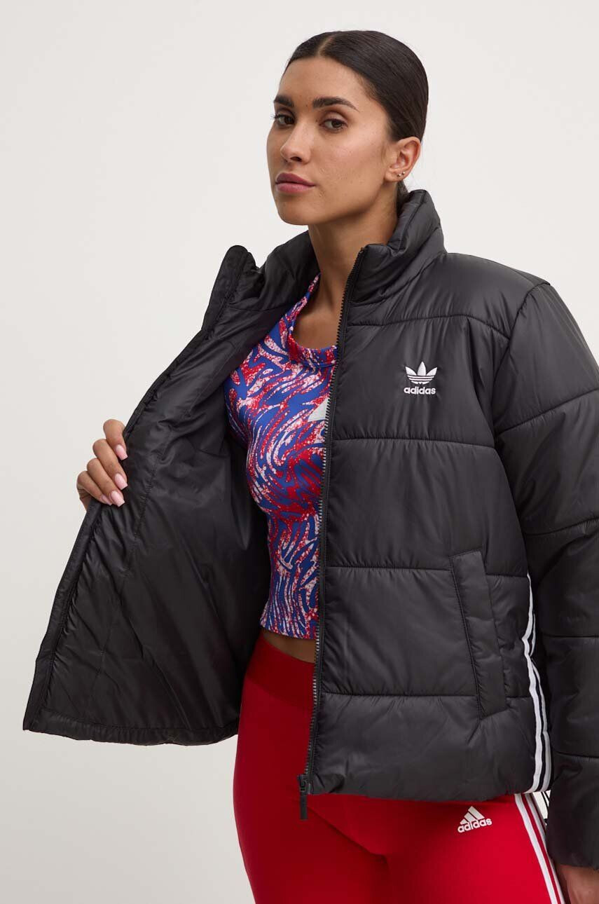 adidas Originals Bunda Adicolor Puffer dámska čierna farba zimná II8455 - Pepit.sk