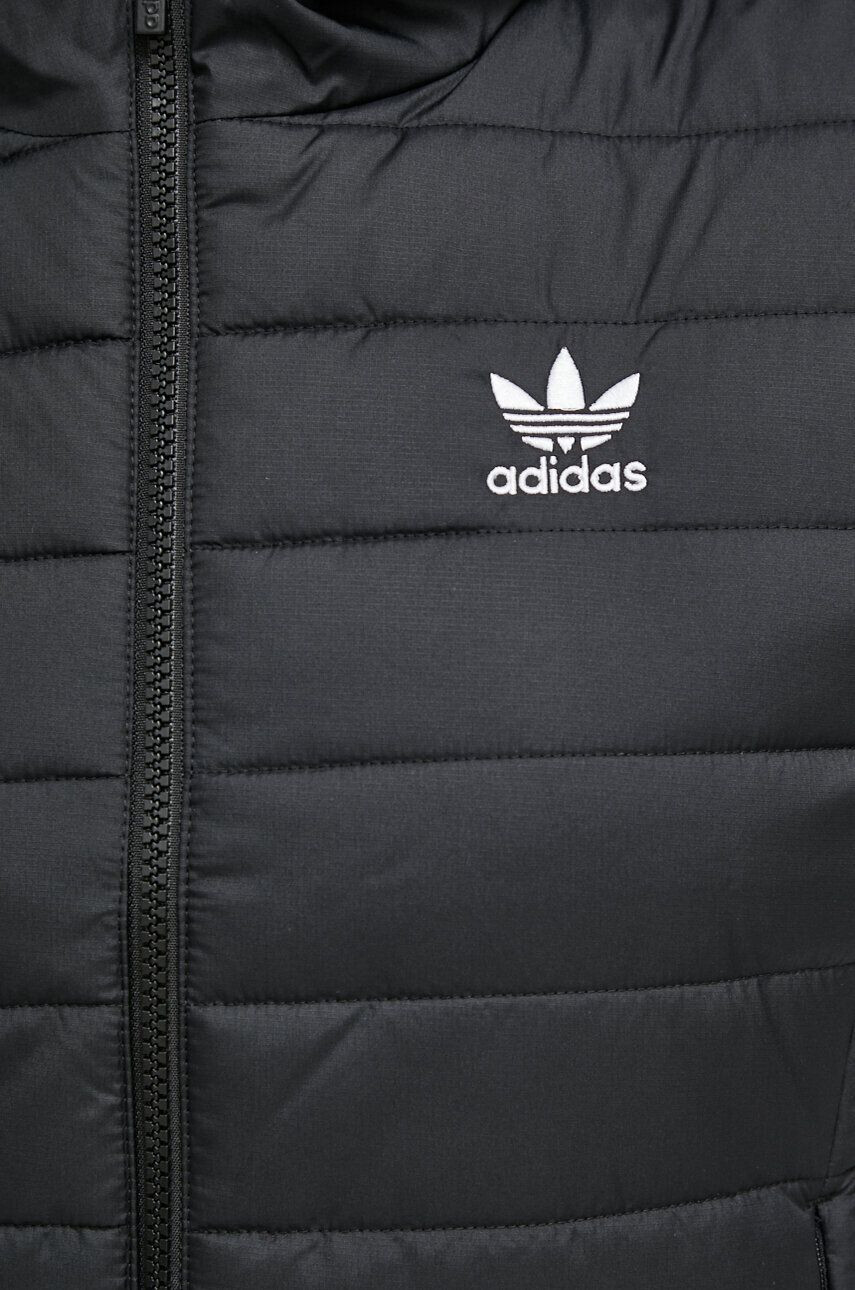 adidas Originals Bunda dámska čierna farba prechodná - Pepit.sk