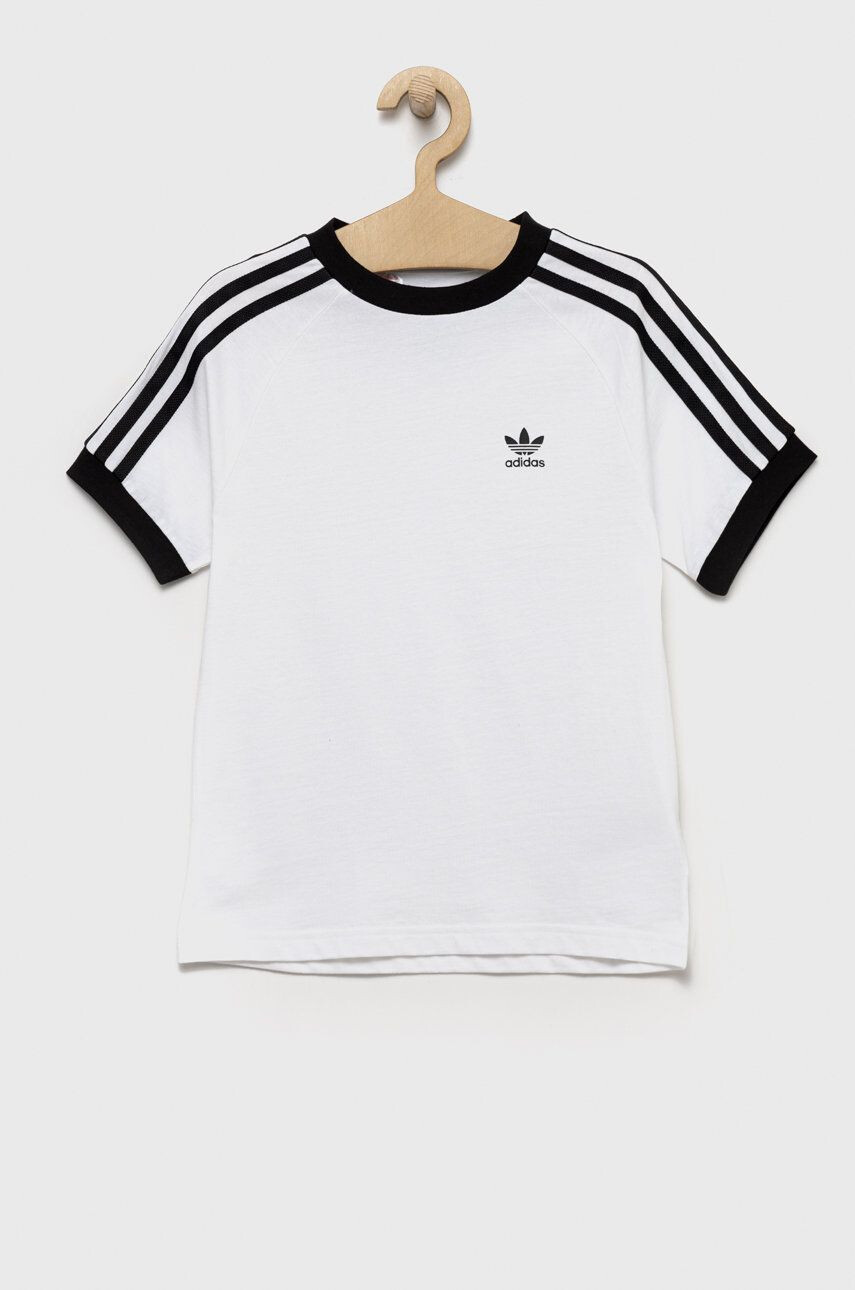 adidas Originals Detské bavlnené tričko biela farba s potlačou - Pepit.sk