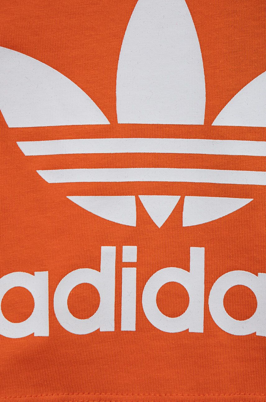 adidas Originals Detské bavlnené tričko oranžová farba s potlačou - Pepit.sk