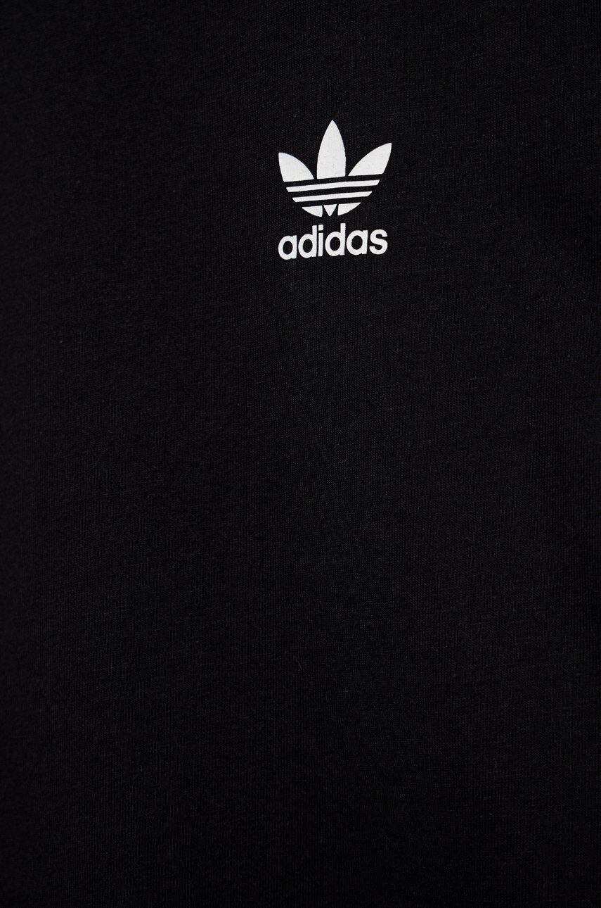 adidas Originals Detské bavlnené tričko čierna farba jednofarebný - Pepit.sk