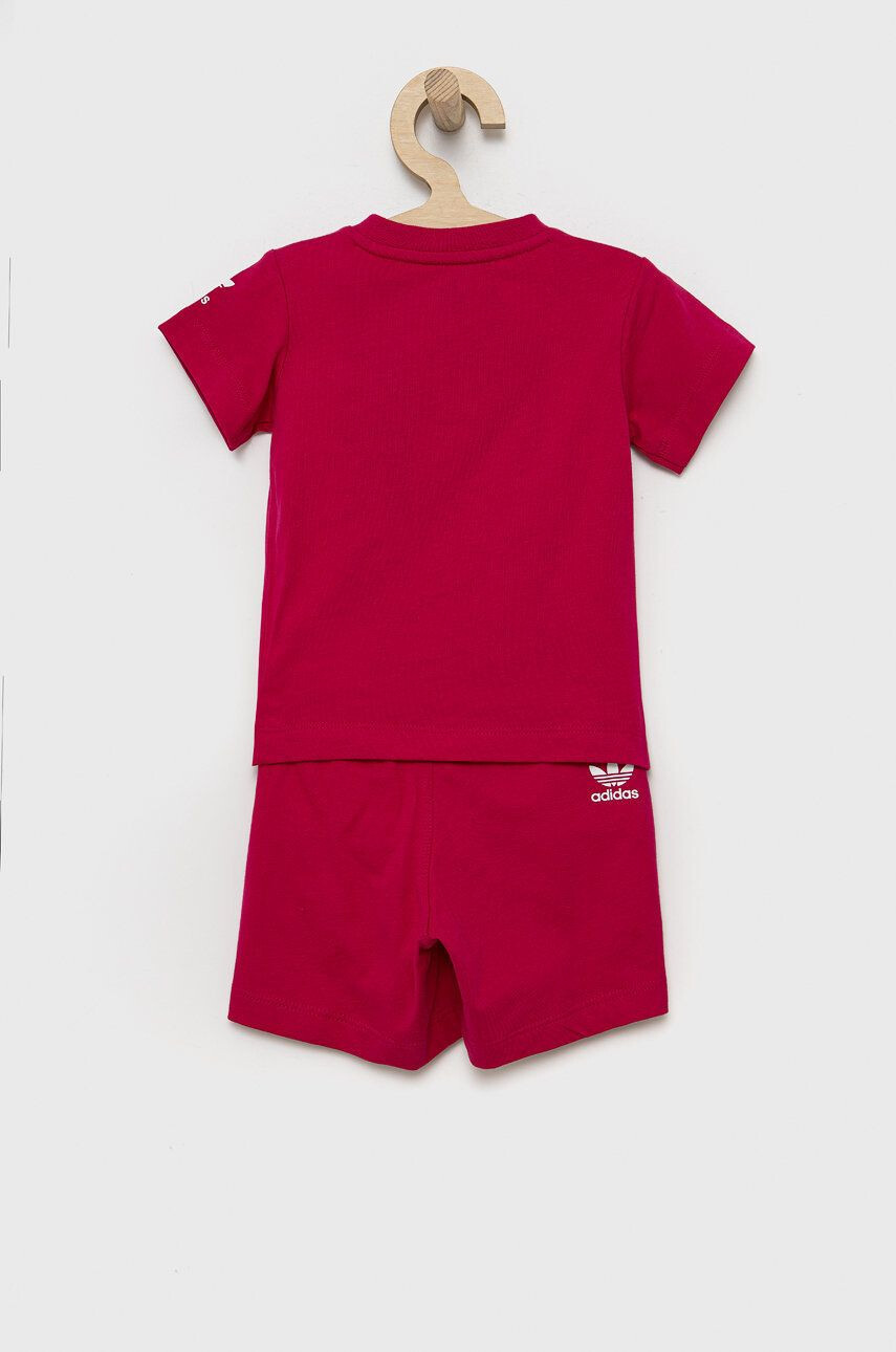 adidas Originals Detská bavlnená súprava HE6852 ružová farba - Pepit.sk