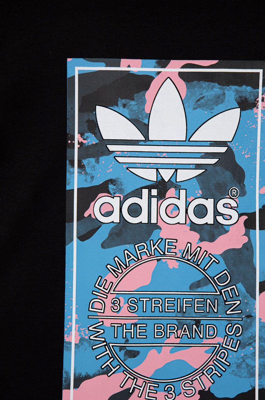 adidas Originals Detská bavlnená súprava čierna farba - Pepit.sk