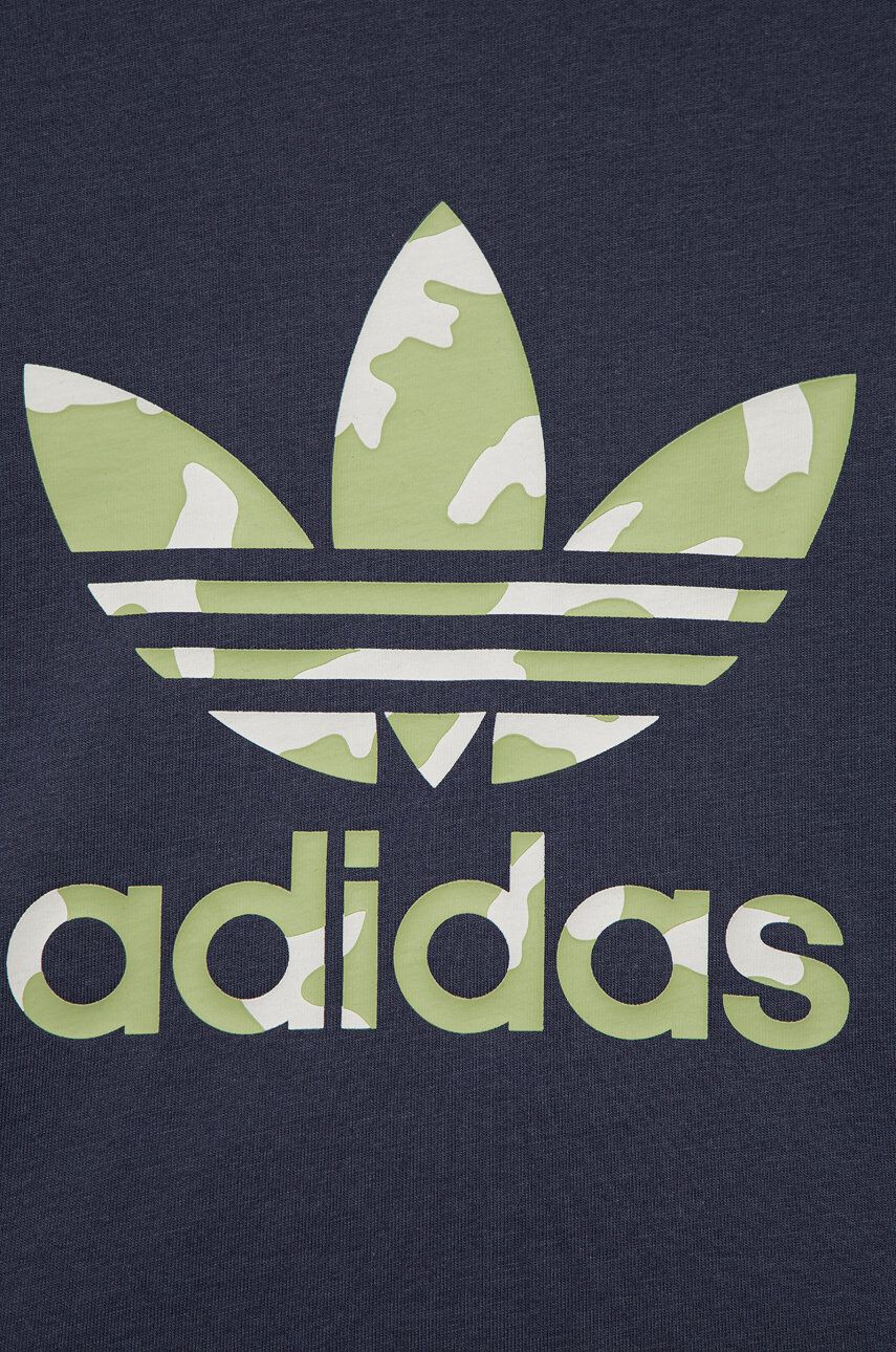 adidas Originals Detská bavlnená súprava HE6928 tmavomodrá farba - Pepit.sk