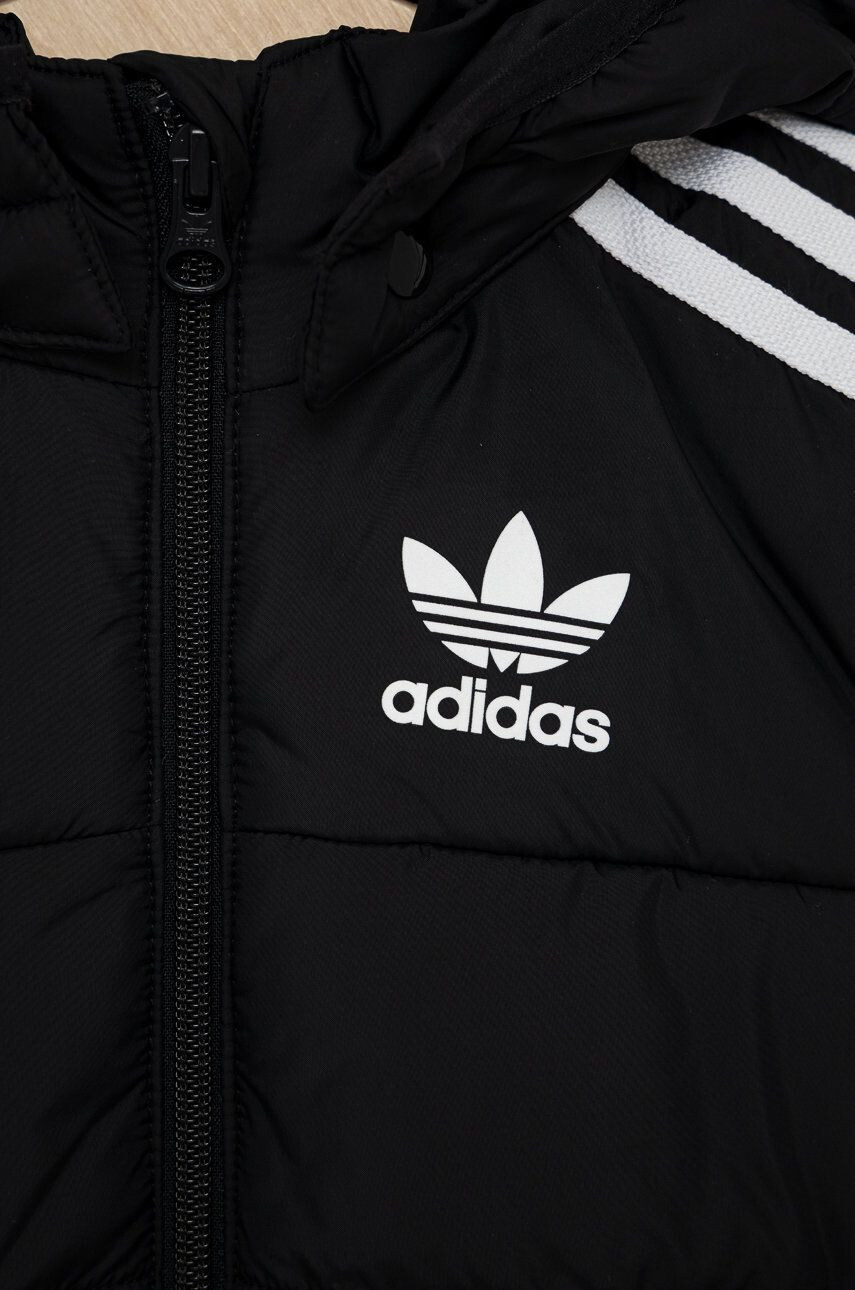 adidas Originals Detská bunda H34564 čierna farba - Pepit.sk