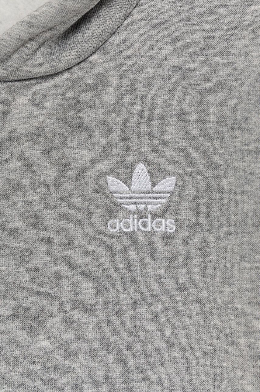 adidas Originals Detská mikina H32353 šedá farba s nášivkou - Pepit.sk