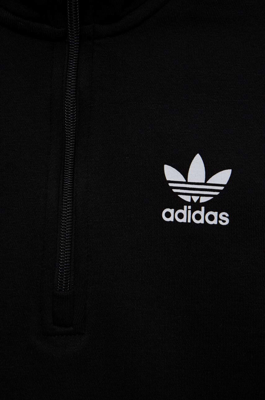 adidas Originals Detská mikina čierna farba s potlačou - Pepit.sk