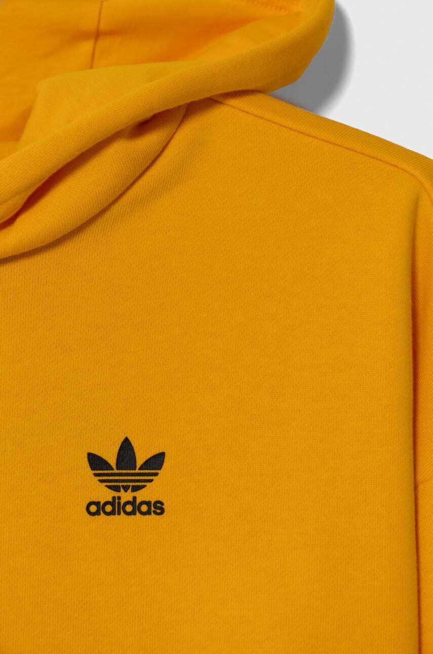 adidas Originals Detská mikina oranžová farba s kapucňou s potlačou - Pepit.sk