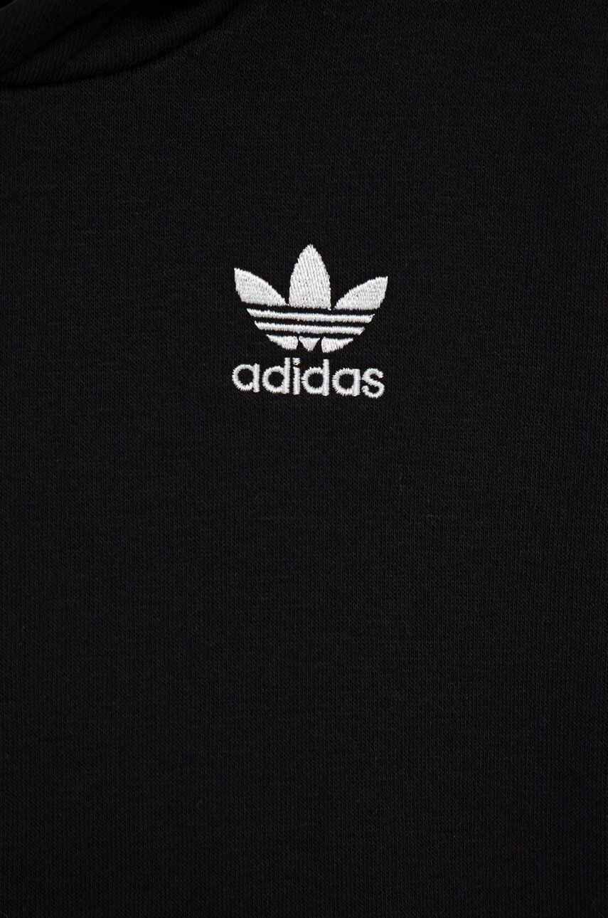 adidas Originals Detská mikina H32352 čierna farba jednofarebná - Pepit.sk