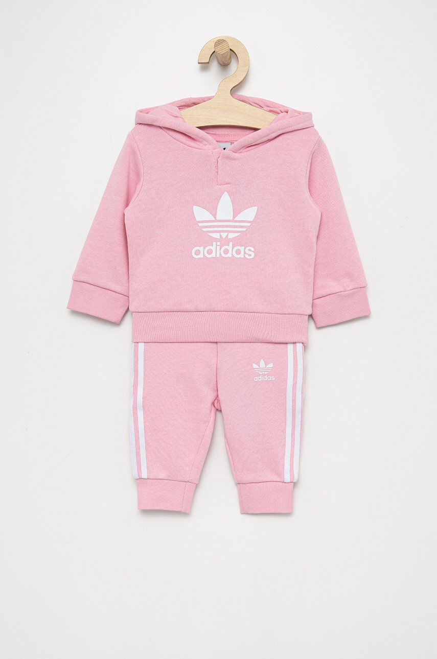 adidas Originals Detská tepláková súprava ružová farba - Pepit.sk