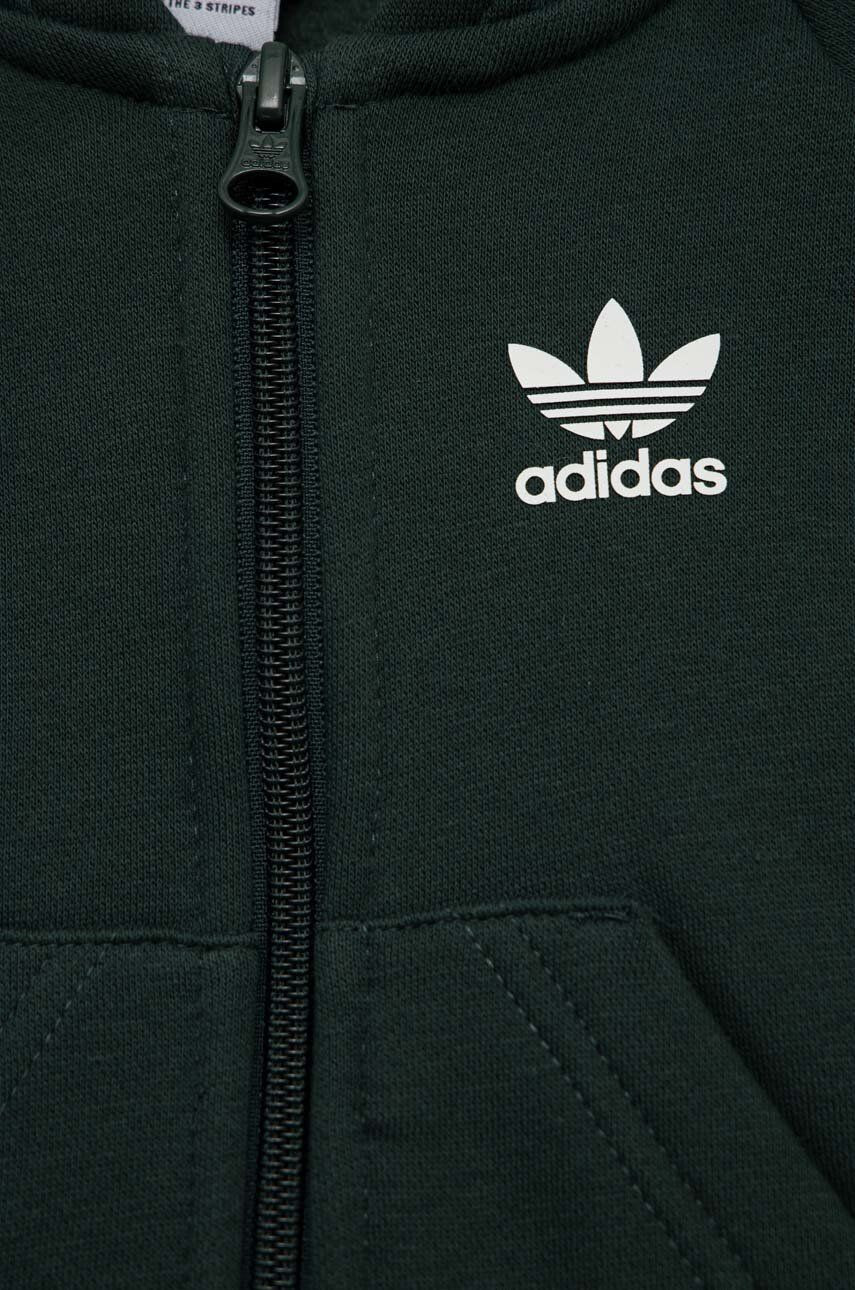 adidas Originals Detská tepláková súprava zelená farba - Pepit.sk