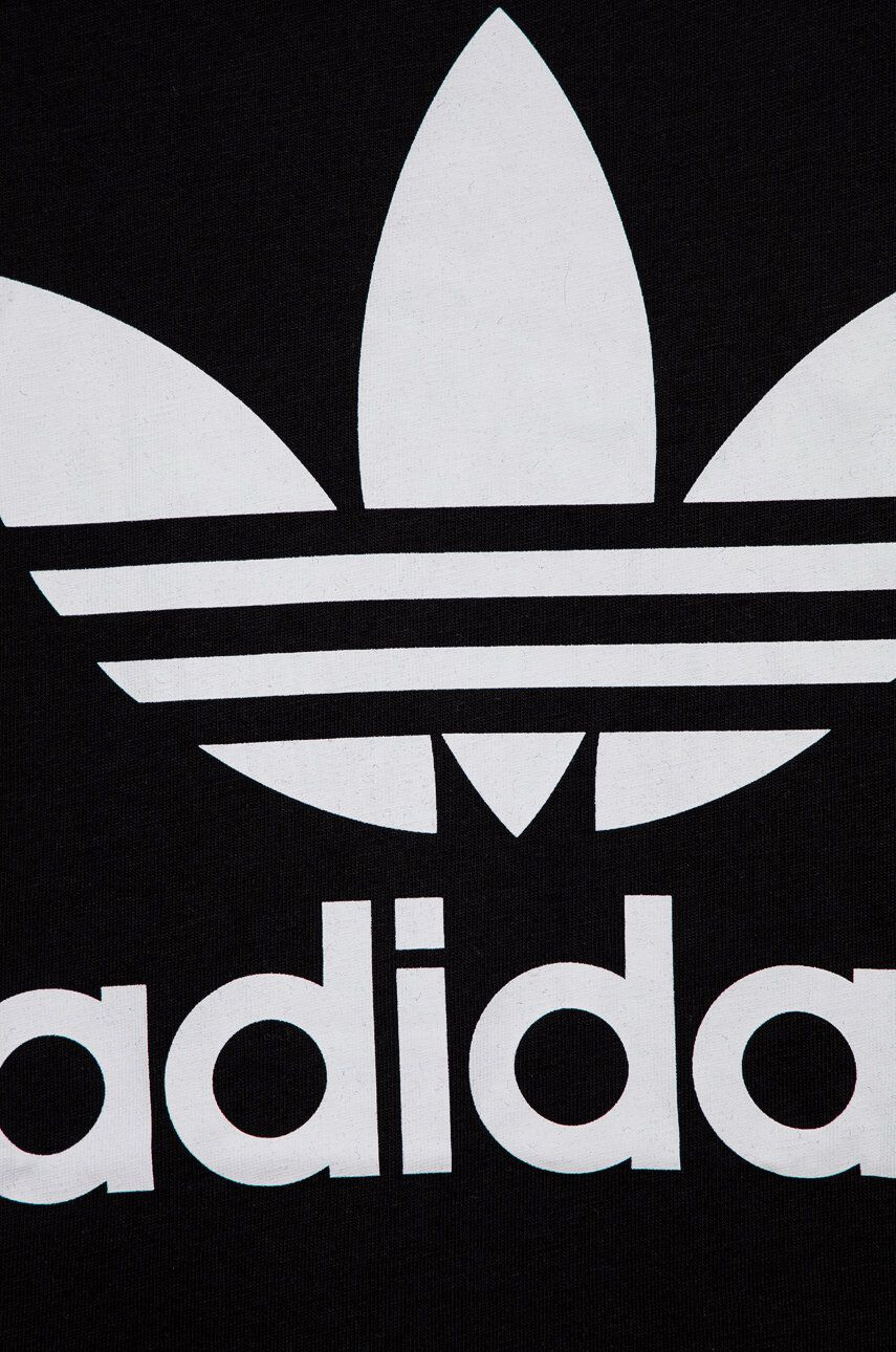 adidas Originals Detské bavlnené tričko H25245 čierna farba s potlačou - Pepit.sk