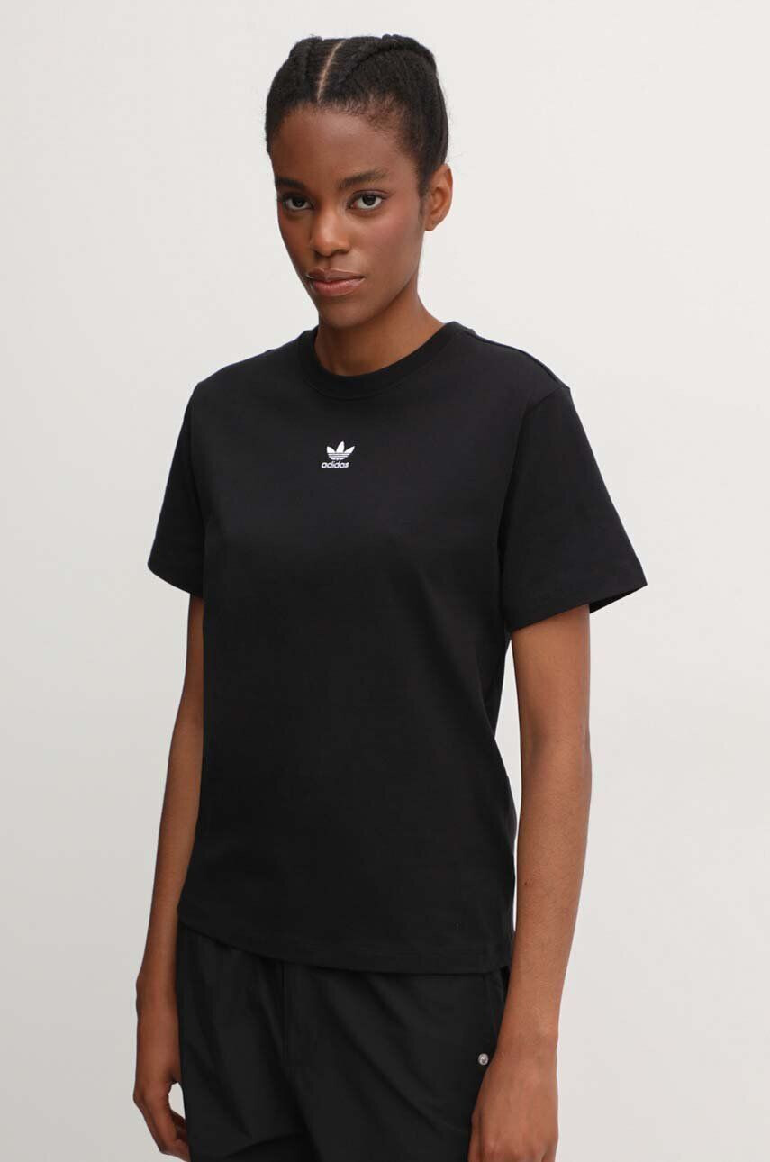 adidas Originals Detské bavlnené tričko Tee Regular IC1826-BLACK biela farba jednofarebné - Pepit.sk