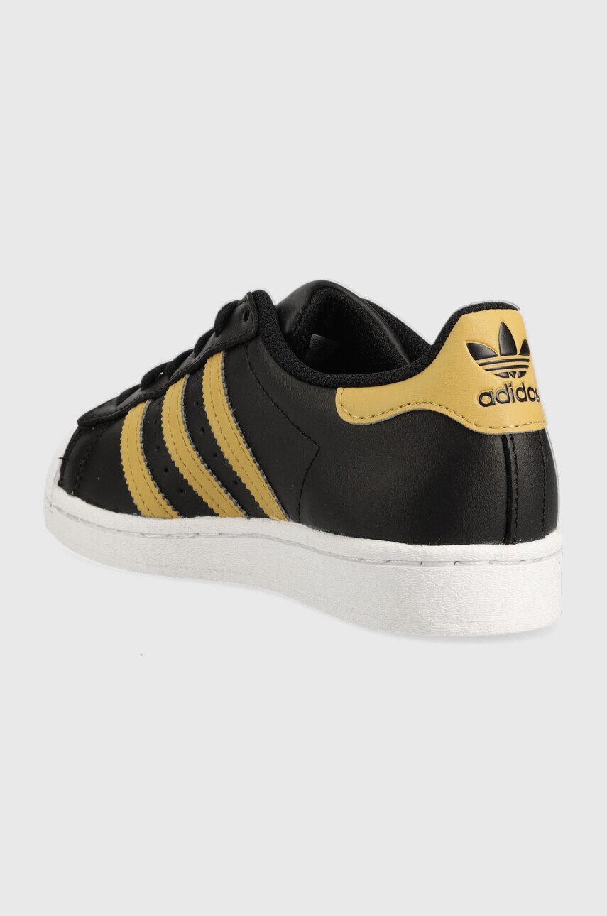 adidas Originals Detské kožené tenisky Superstar čierna farba GV6622 - Pepit.sk