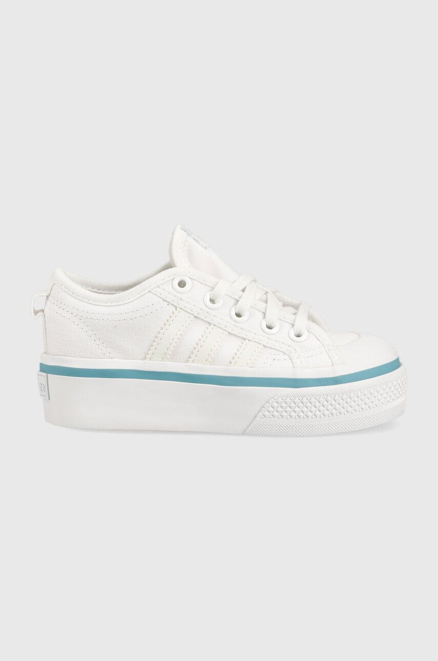 adidas Originals Detské tenisky NIZZA PLATFORM C biela farba - Pepit.sk