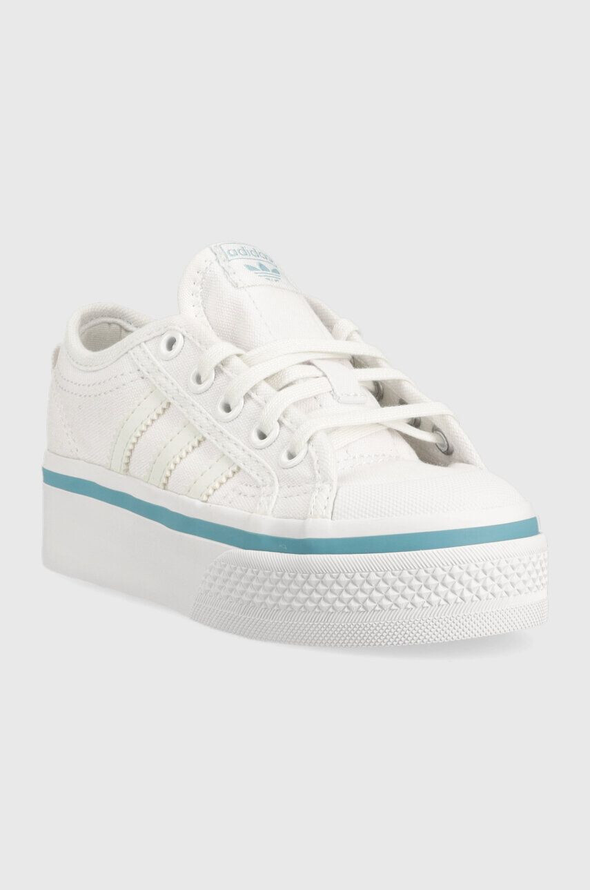 adidas Originals Detské tenisky NIZZA PLATFORM C biela farba - Pepit.sk