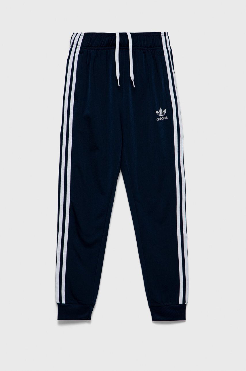 adidas Originals Detské tepláky tmavomodrá farba s nášivkou - Pepit.sk