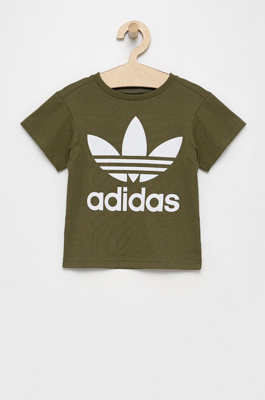 adidas Originals Detské tričko HC9582 čierna farba jednofarebné - Pepit.sk