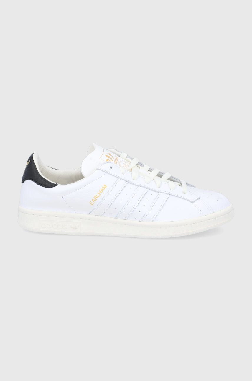 adidas Originals Kožená obuv Earlham GW5758 biela farba - Pepit.sk