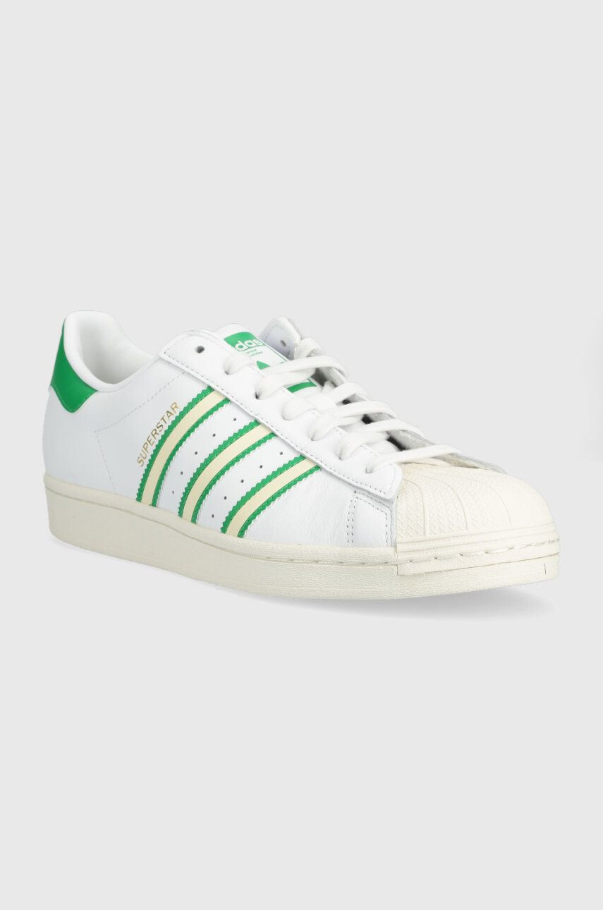 adidas Originals Kožené tenisky Superstar biela farba - Pepit.sk