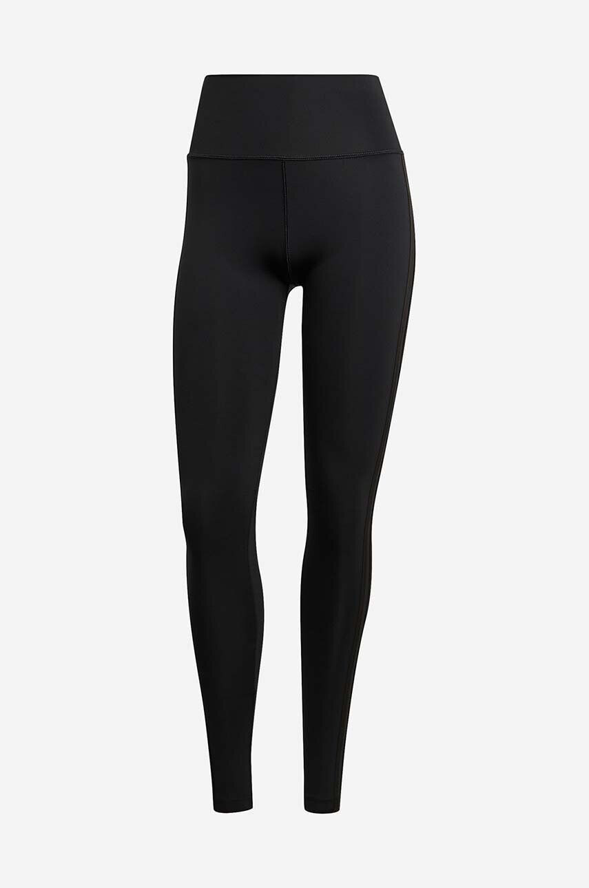 adidas Originals Legíny Tights IB7391-BLACK dámske čierna farba jednofarebné - Pepit.sk