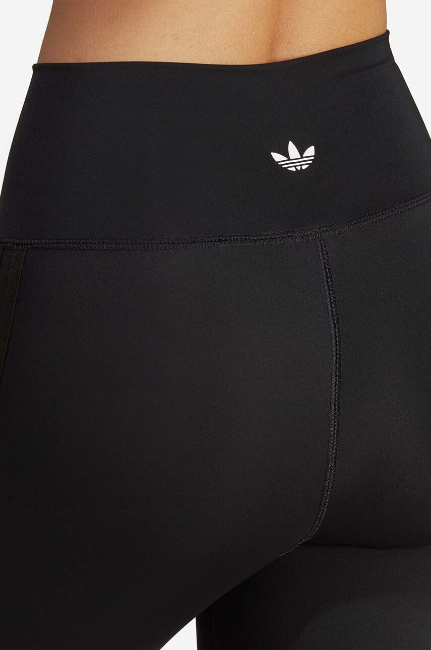 adidas Originals Legíny Tights IB7391-BLACK dámske čierna farba jednofarebné - Pepit.sk