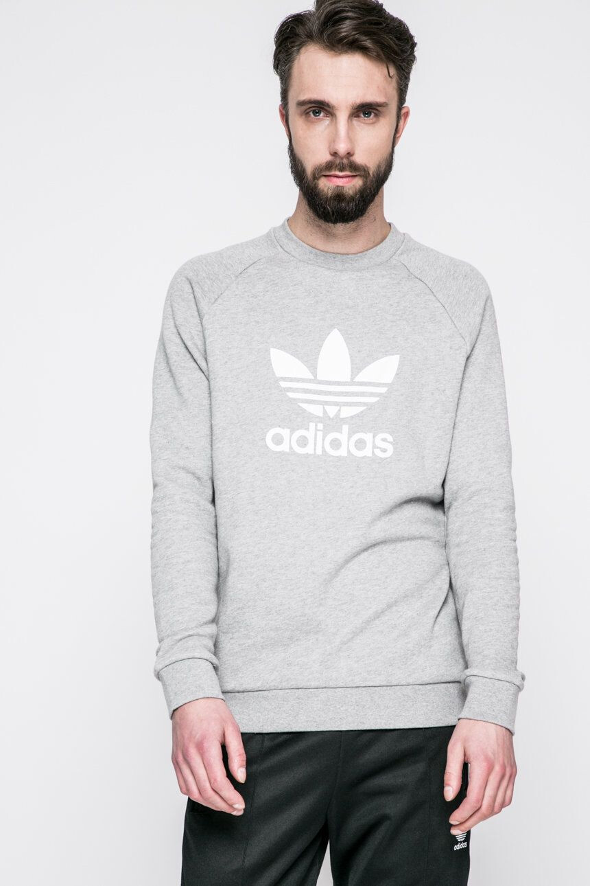 adidas Originals Mikina pánska tmavomodrá farba s nášivkou - Pepit.sk