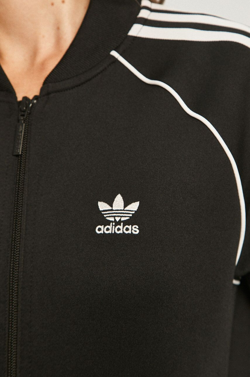 adidas Originals Mikina pánska čierna farba s potlačou - Pepit.sk