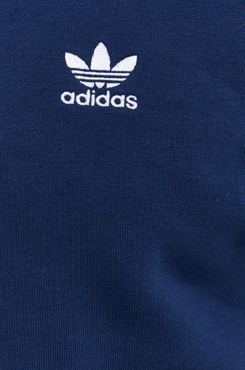 adidas Originals Mikina pánska tmavomodrá farba s nášivkou - Pepit.sk