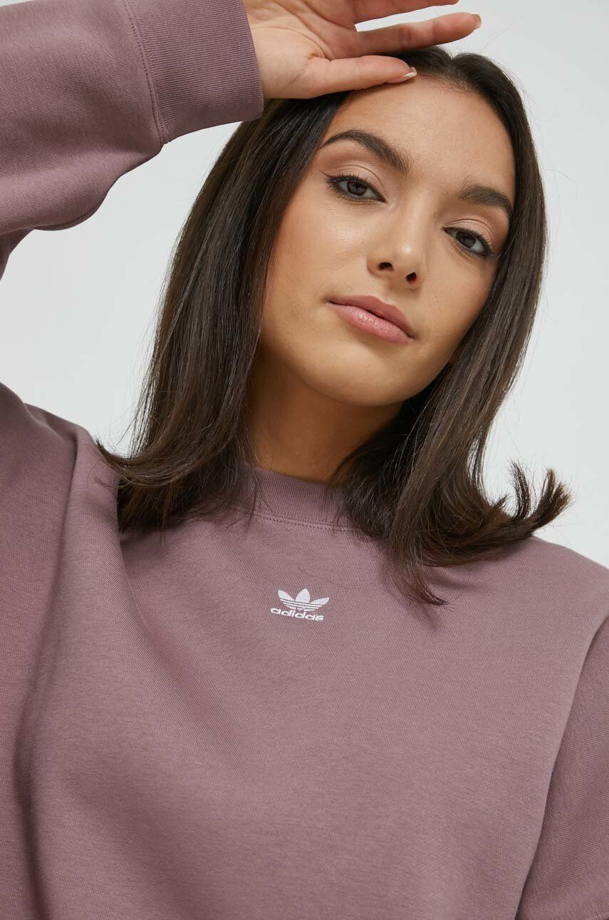 adidas Originals Mikina dámska ružová farba jednofarebná - Pepit.sk