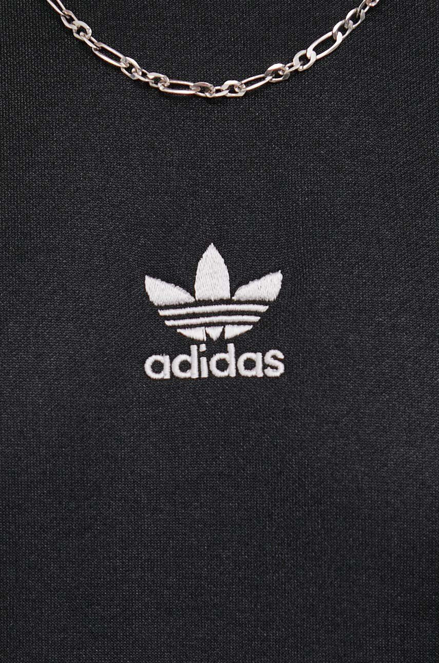 adidas Originals Mikina HC1918 pánska čierna farba jednofarebná - Pepit.sk