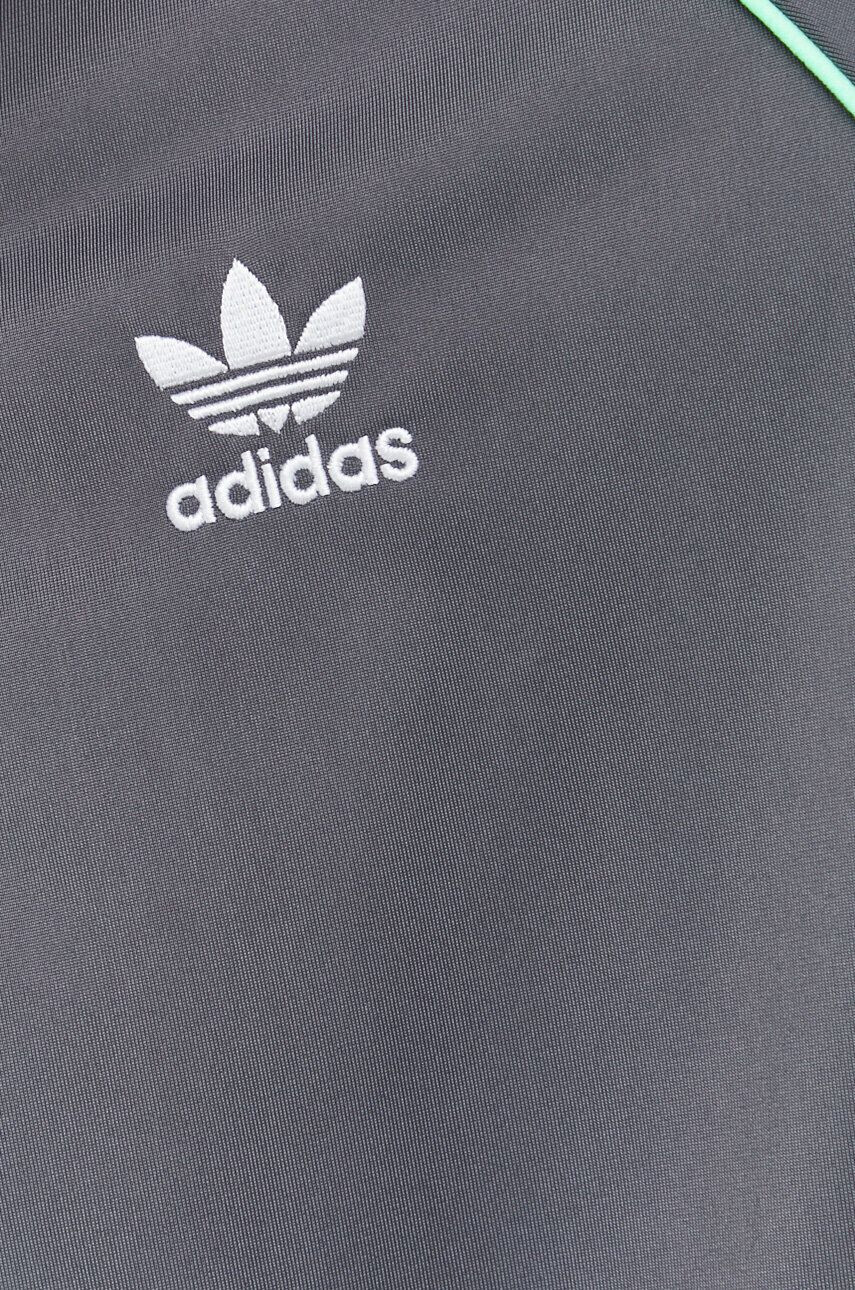 adidas Originals Mikina dámska čierna farba s kapucňou s nášivkou - Pepit.sk