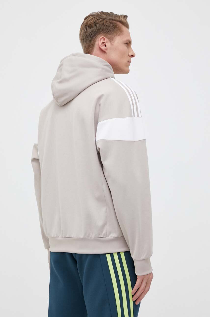 adidas Originals Mikina pánska šedá farba s kapucňou melanžová - Pepit.sk