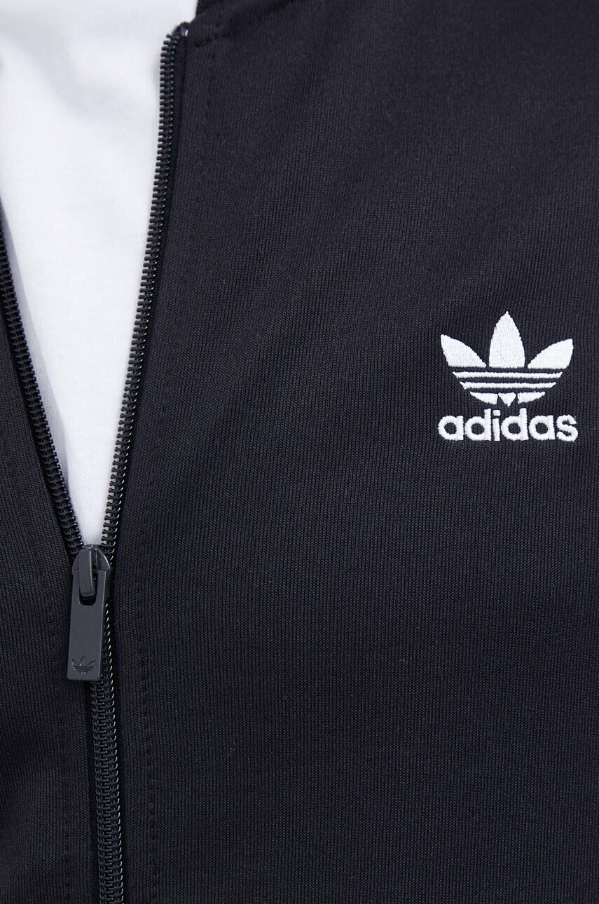 adidas Originals Mikina pánska čierna farba vzorovaná - Pepit.sk