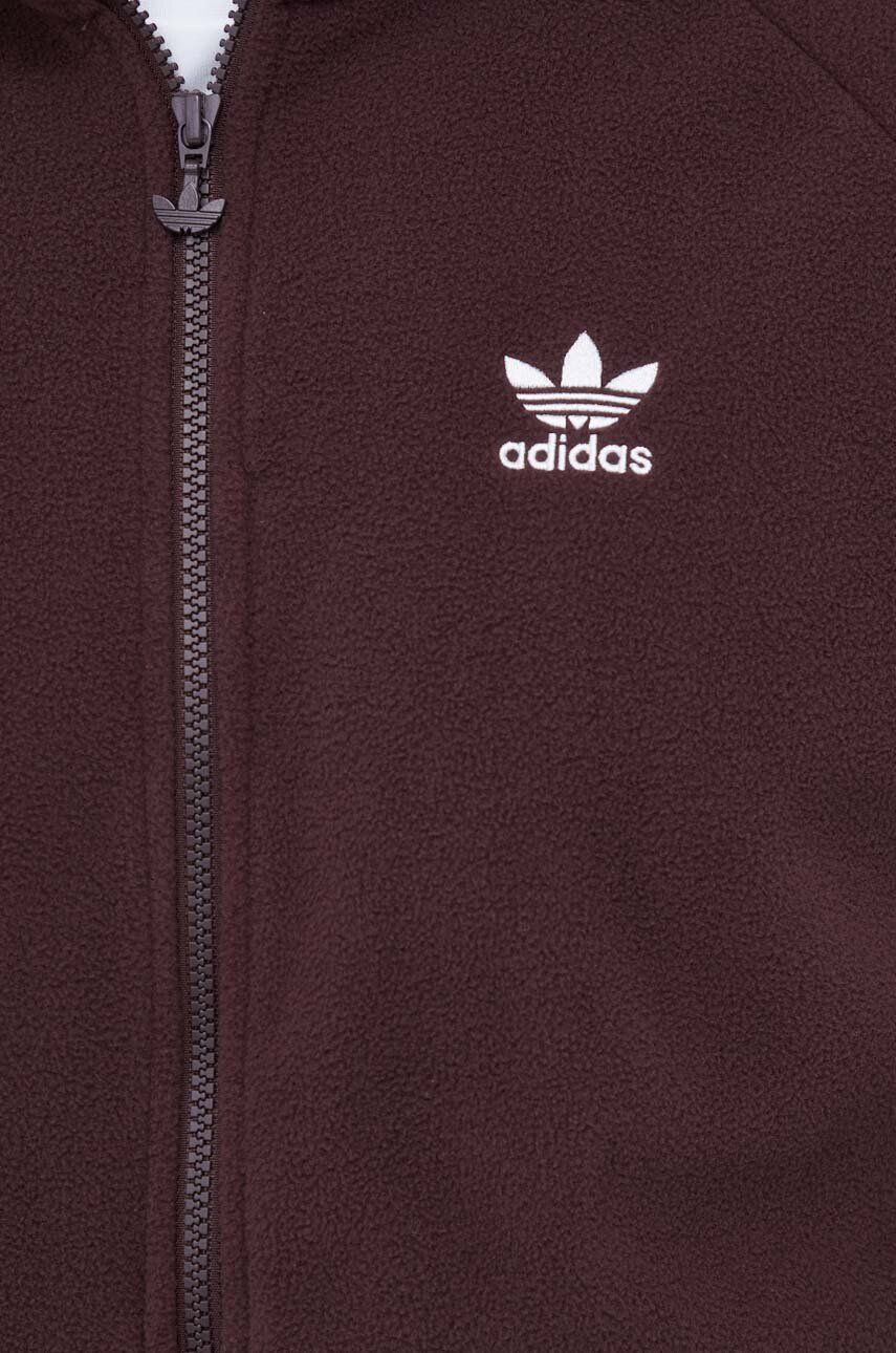 adidas Originals Mikina pánska hnedá farba jednofarebná - Pepit.sk