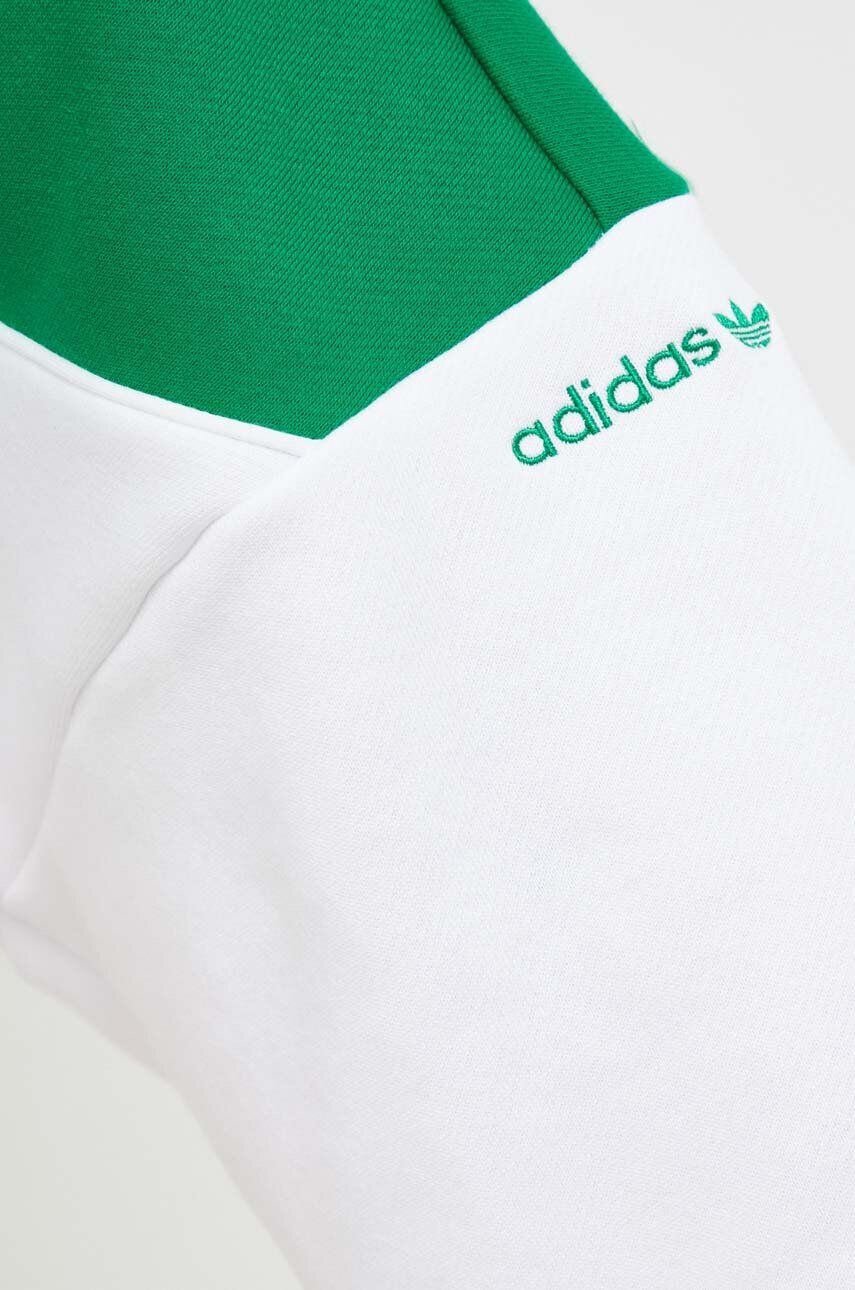 adidas Originals Mikina dámska zelená farba s kapucňou vzorovaná - Pepit.sk