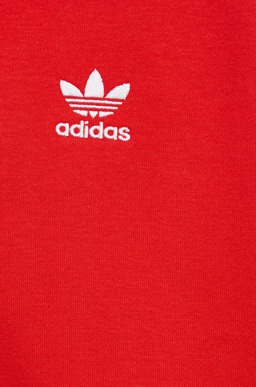 adidas Originals Mikina Adicolor HC2017-VIRED dámska červená farba s nášivkou - Pepit.sk