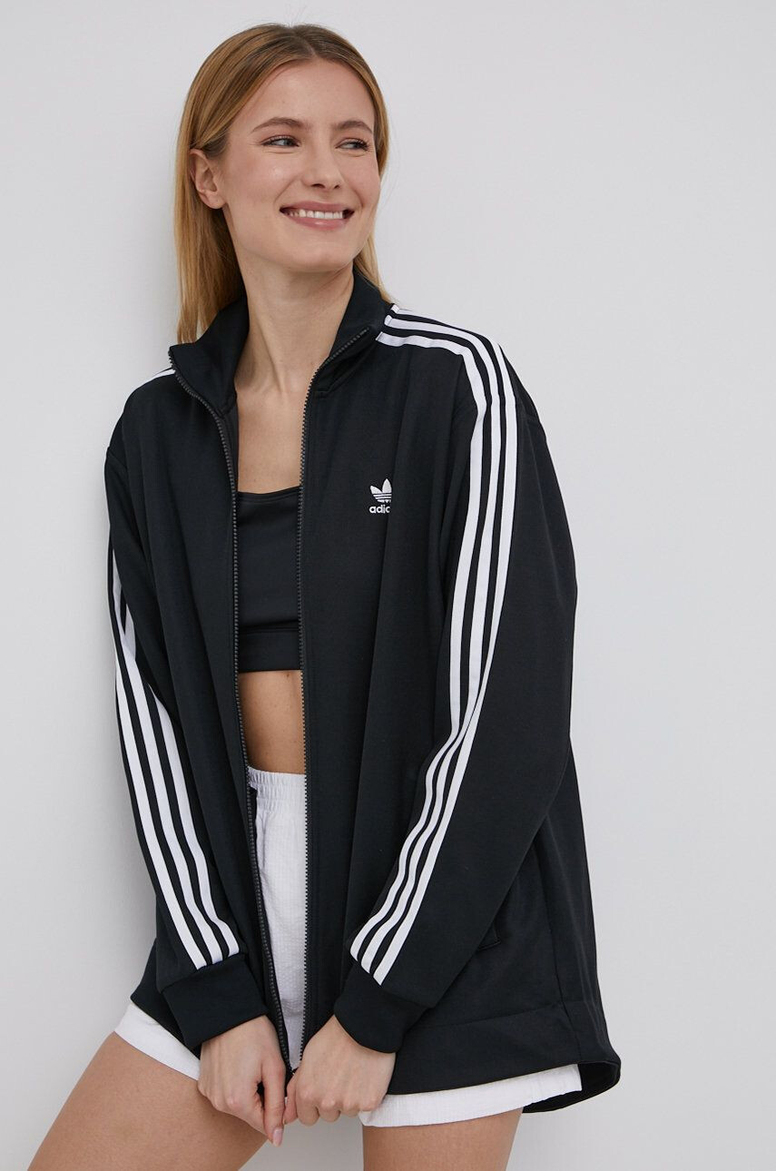 adidas Originals Mikina Adicolor pánska tmavomodrá farba s nášivkou - Pepit.sk