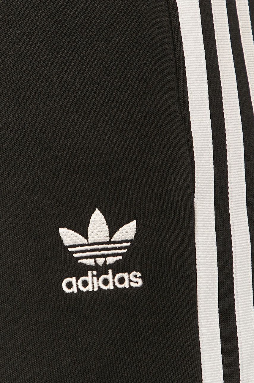 adidas Originals Nohavice dámske čierna farba zvony vysoký pás - Pepit.sk