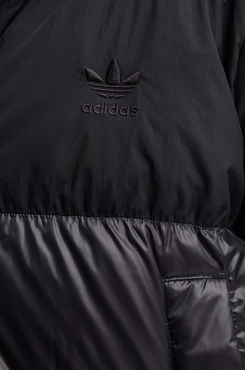 adidas Originals Páperová bunda Regen Cropped Jacket Black dámska čierna farba zimná II8486 - Pepit.sk