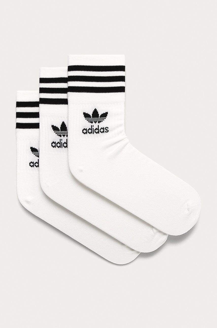 adidas Originals Ponožky 3-pak biela farba - Pepit.sk