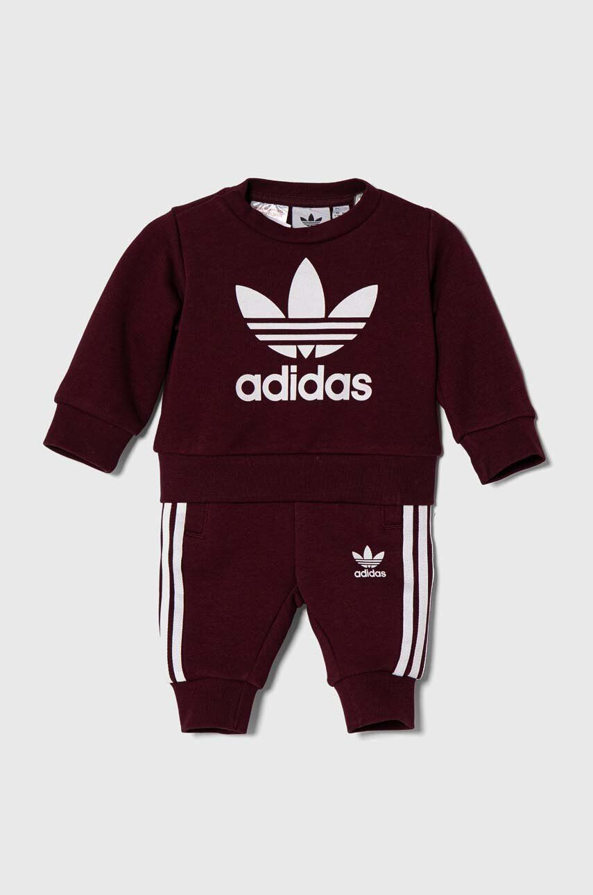 adidas Originals Sada pre bábätká červená farba - Pepit.sk