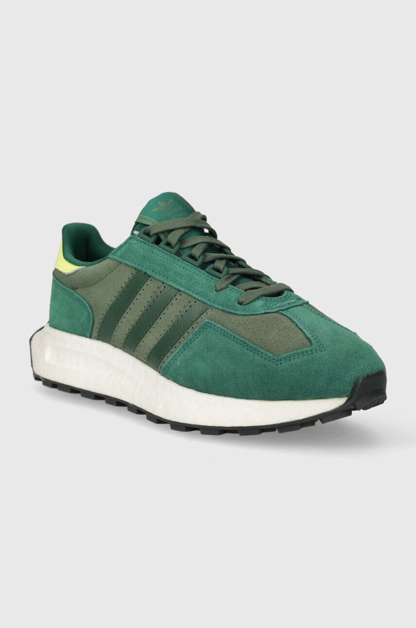 adidas Originals Semišové tenisky RETROPY zelená farba - Pepit.sk